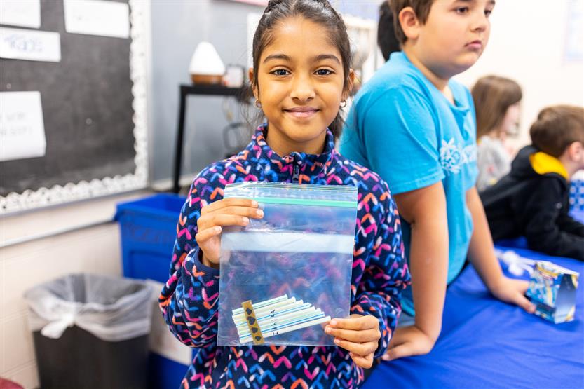 Edmondson Elementary students make homemade instruments